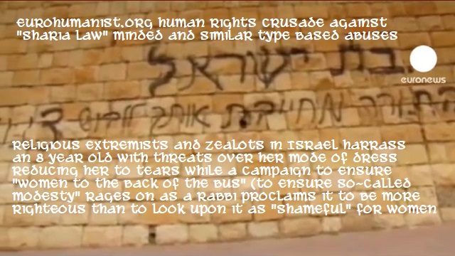 EuroNews_Israeli ultraOrthodox Jews harass 8yearold girl over dress